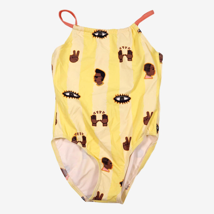 MONOPRIX 6 ans maillots de bain jaune avec dessin