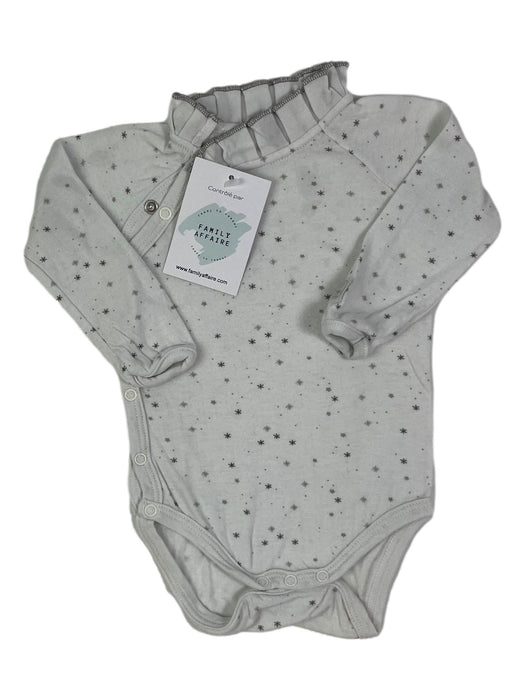 PETIT BATEAU 6 mois body étoiles et col