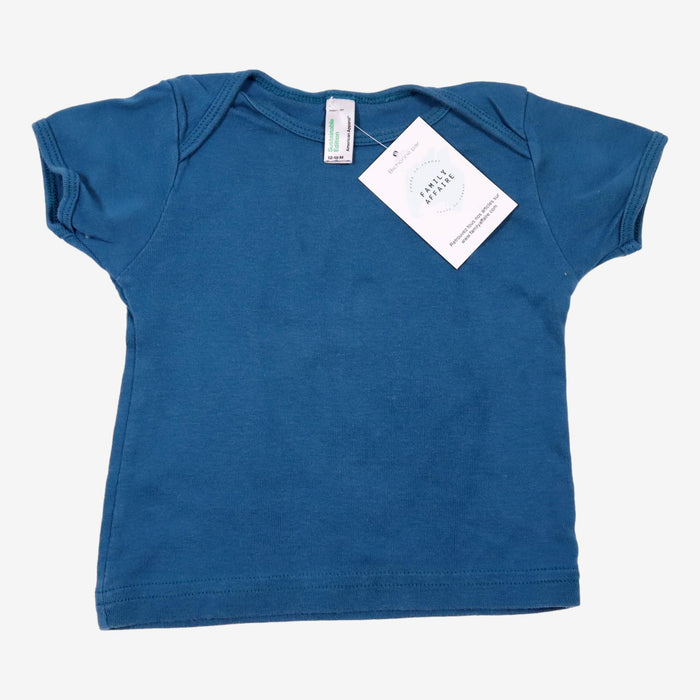 AMERICAN APPAREL 18 mois Tee-shirt bleu paon