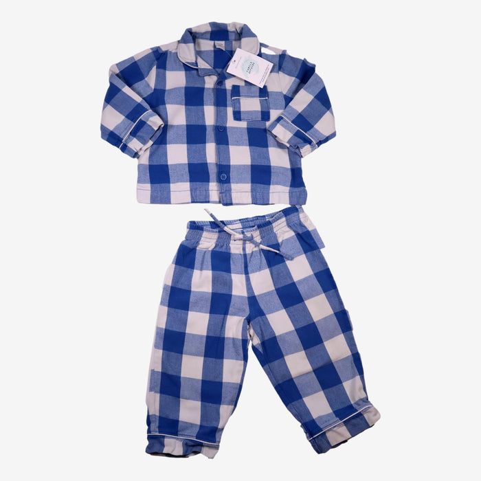 GAP 18/24 mois Pyjama en vichy bleu