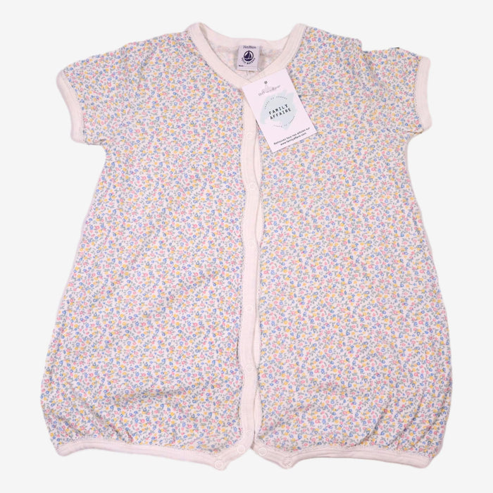 PETIT BATEAU 2 ans Combinaison pyjama motifs fleurs