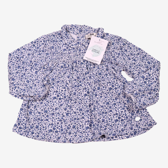 CYRILLUS 2 ans Blouse à smock fleurie