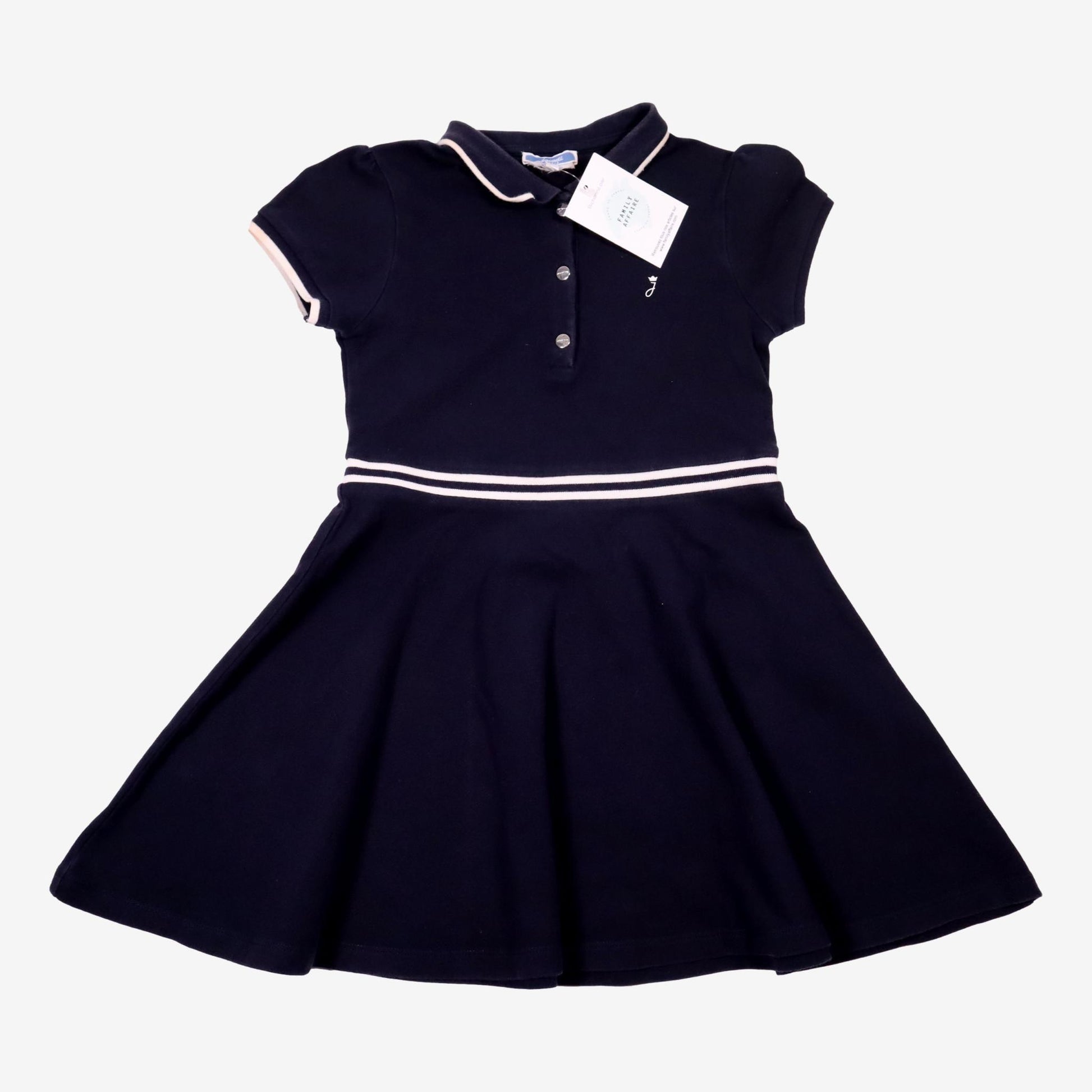 JACADI 6 ans Robe polo bleu marine