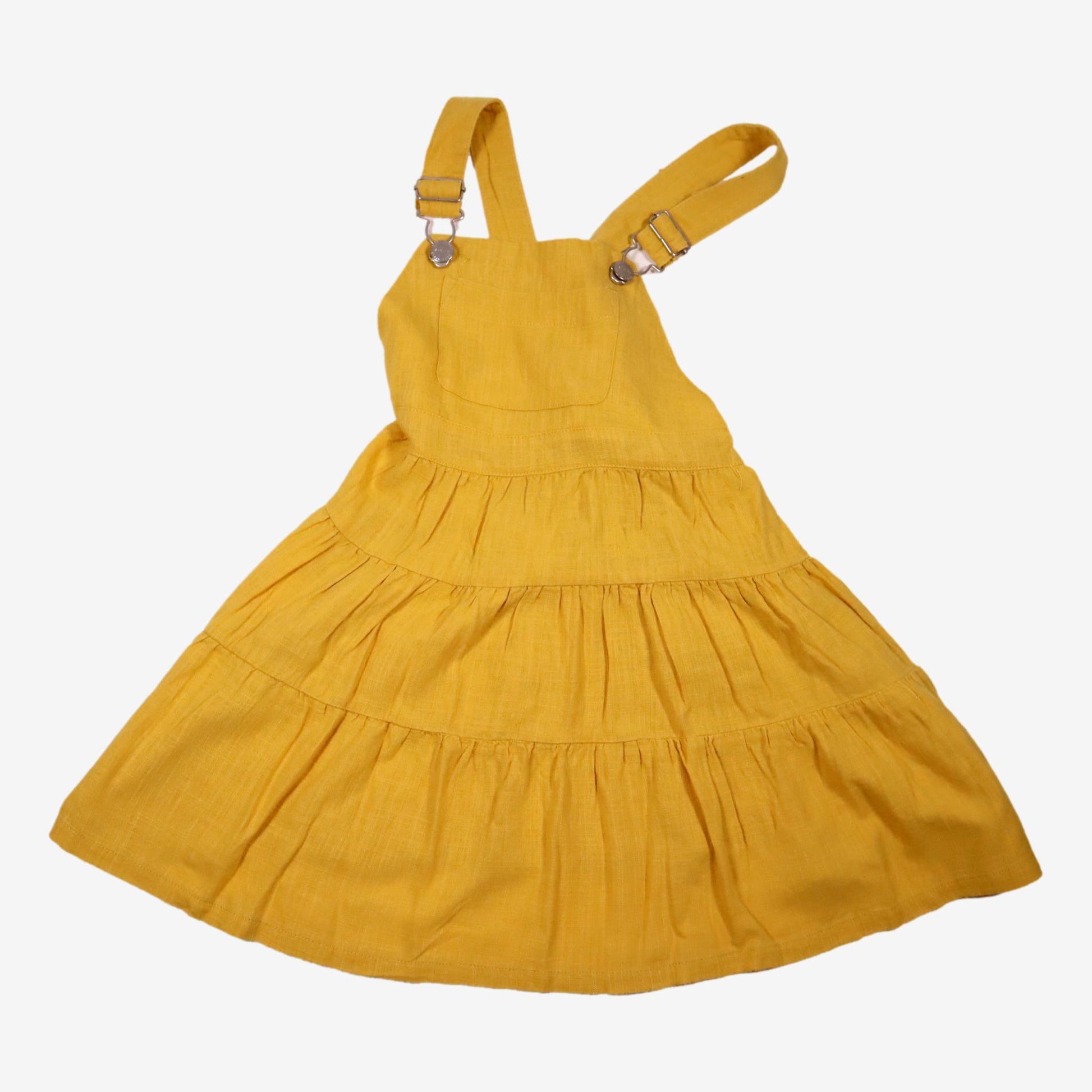 ZARA 6 ans Robe salopette moutarde