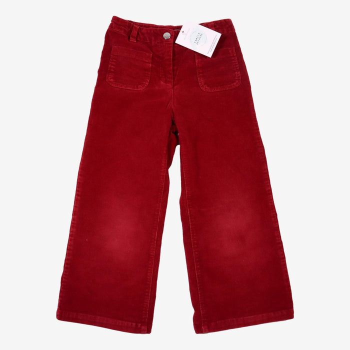 JACADI 5 ans pantalon rouge velours