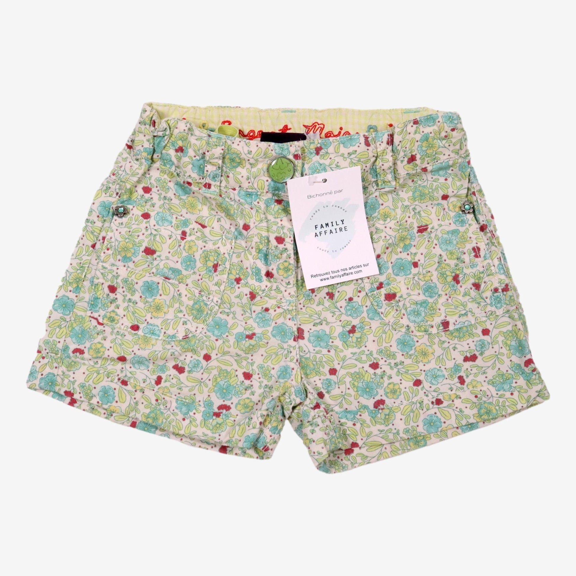 SERGENT MAJOR 3 ans short fleur verte