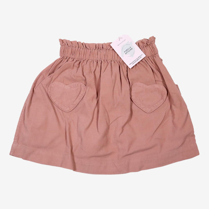 BONTON 4 ans jupe velours rose