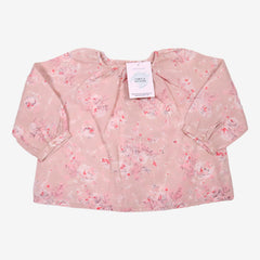 BONPOINT 2 ans blouse rose avec des fleurs