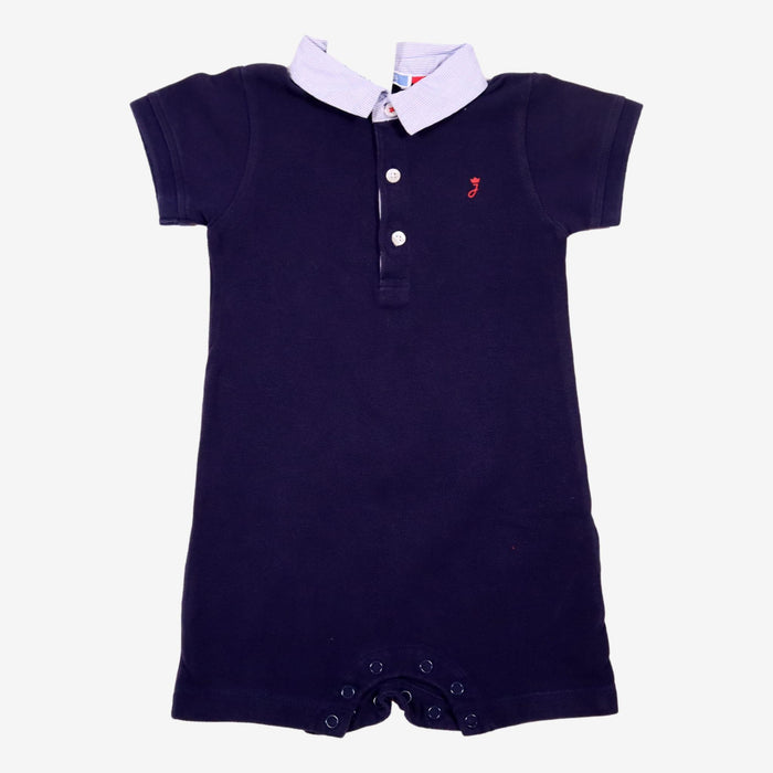 JACADI 18 mois combinaison polo bleu