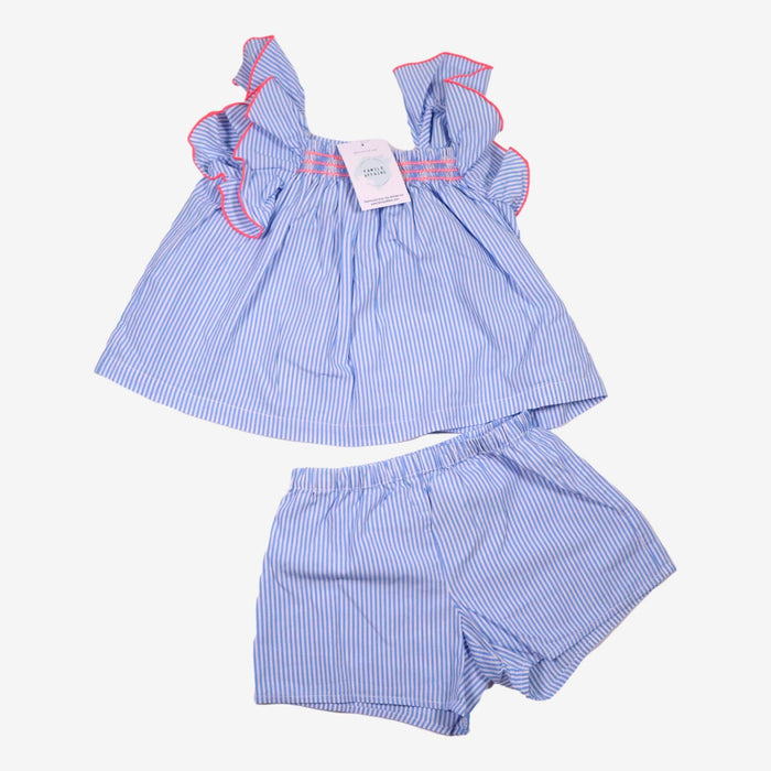 JACADI 4 ans ensemble blouse short rayure