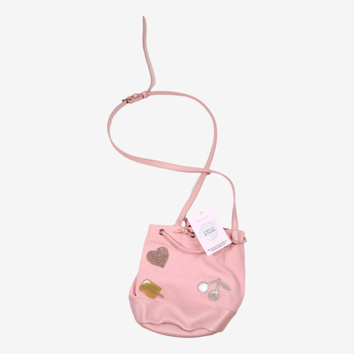 BONPOINT Sac seau avec écussons rose