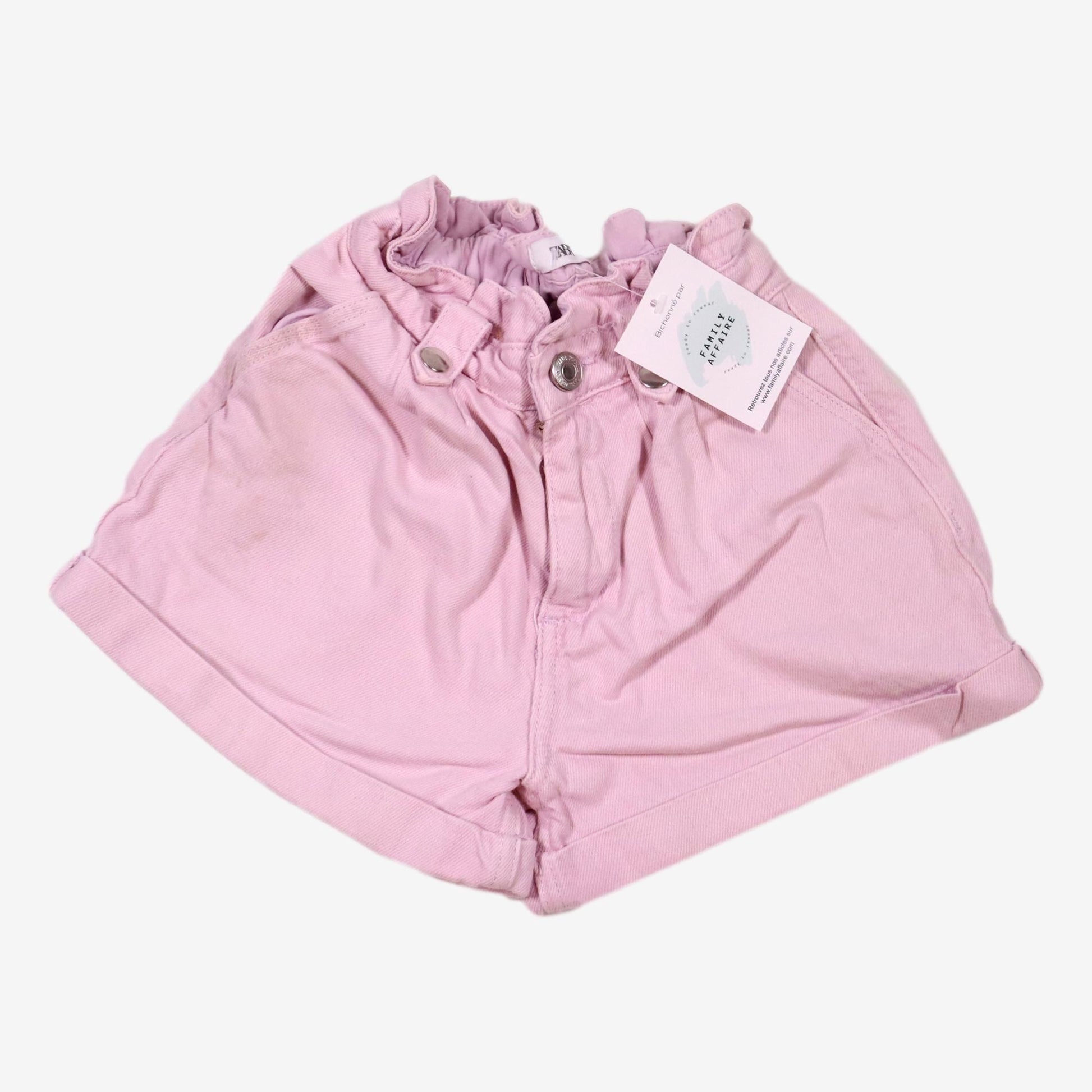 ZARA 7 ans short rose clair