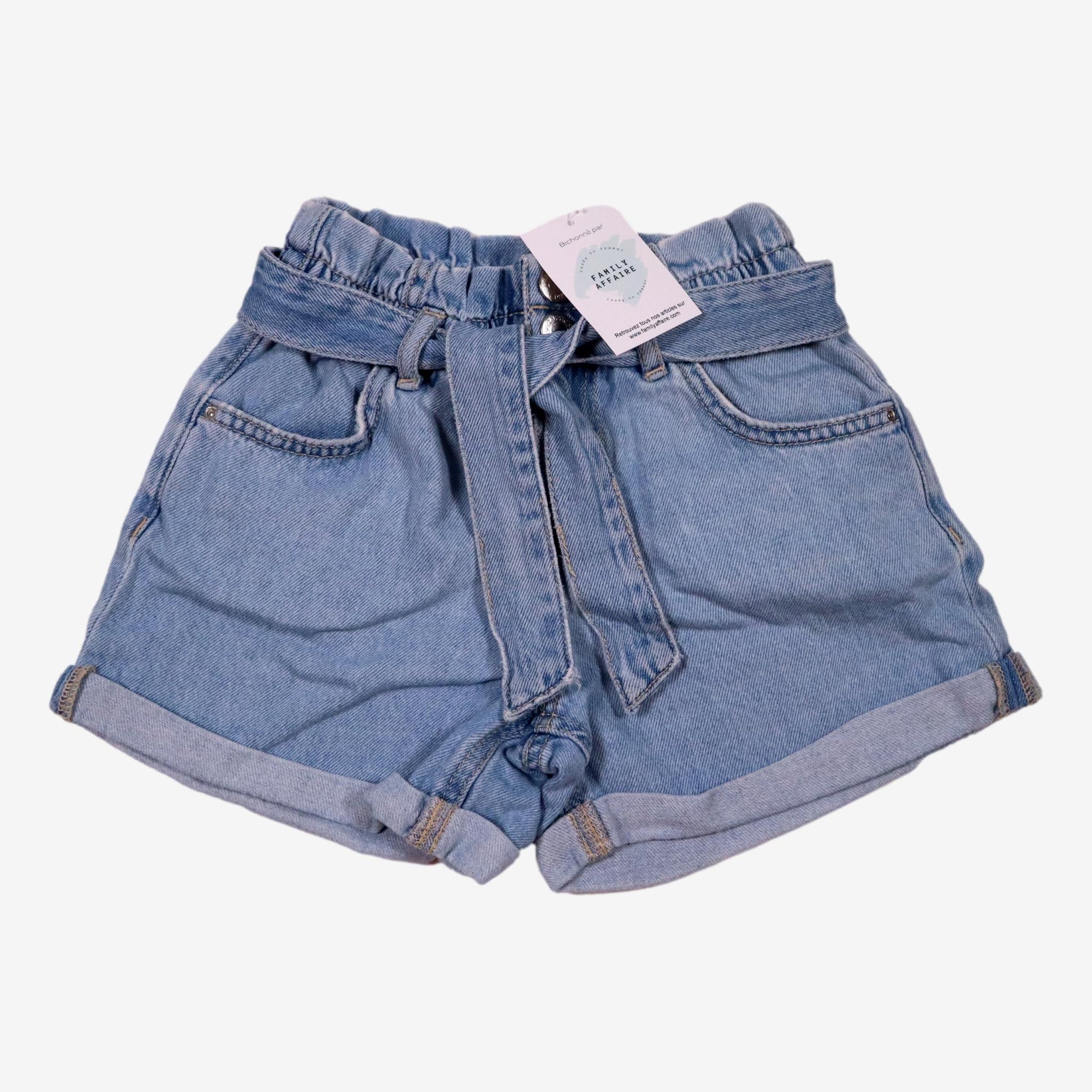 ZARA 7 ans short en jean bleu clair