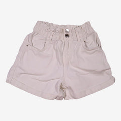 ZARA 7 ans short blanc taille haute