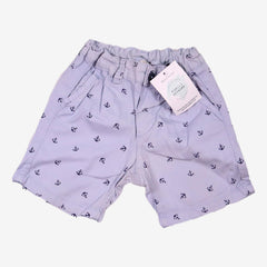 H&M 12 mois short bleu à motif ancres