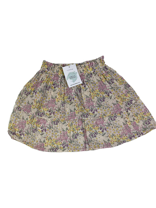 BONTON 8 ans Jupe a fleur jaune et rose