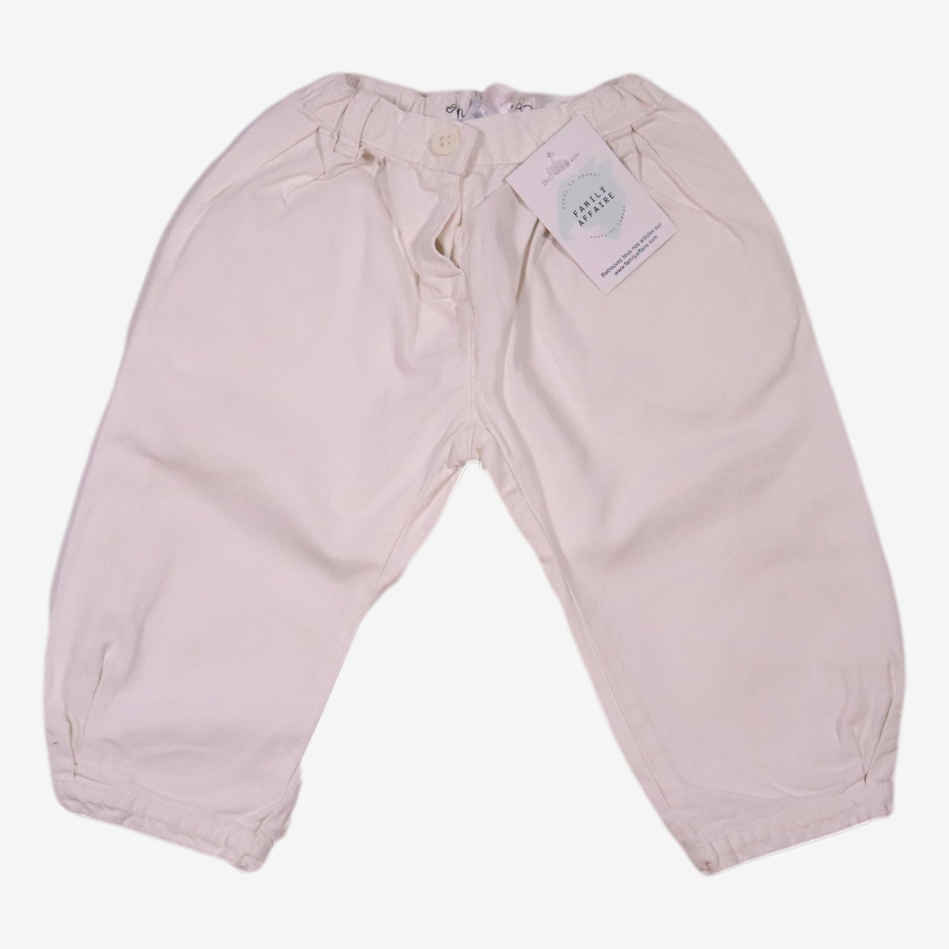 PETIT BATEAU 12 mois pantalon blanc