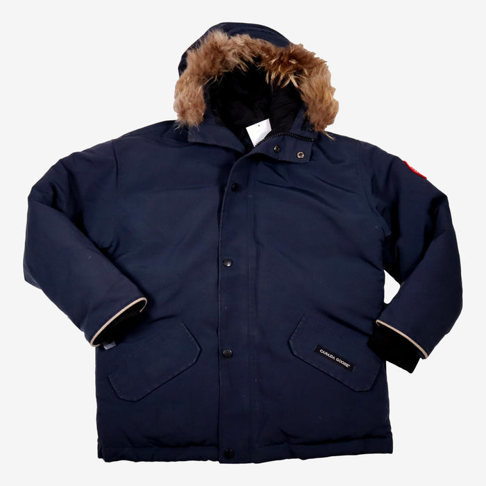 CANADA GOOSE 14 ans manteau épais bleu