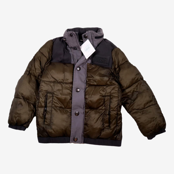 DIESEL 6 ans manteau puffer vert et noir