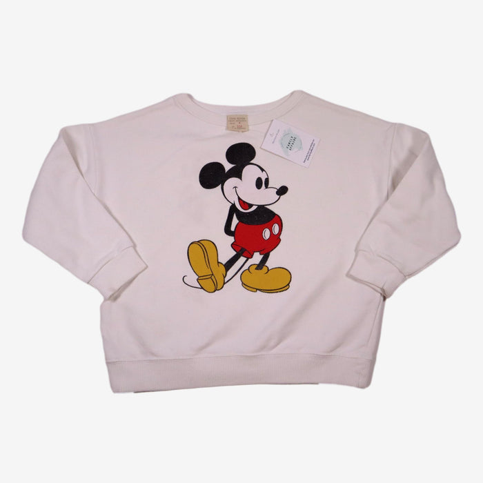 ZARA 6 ans sweat blanc mickey mouse