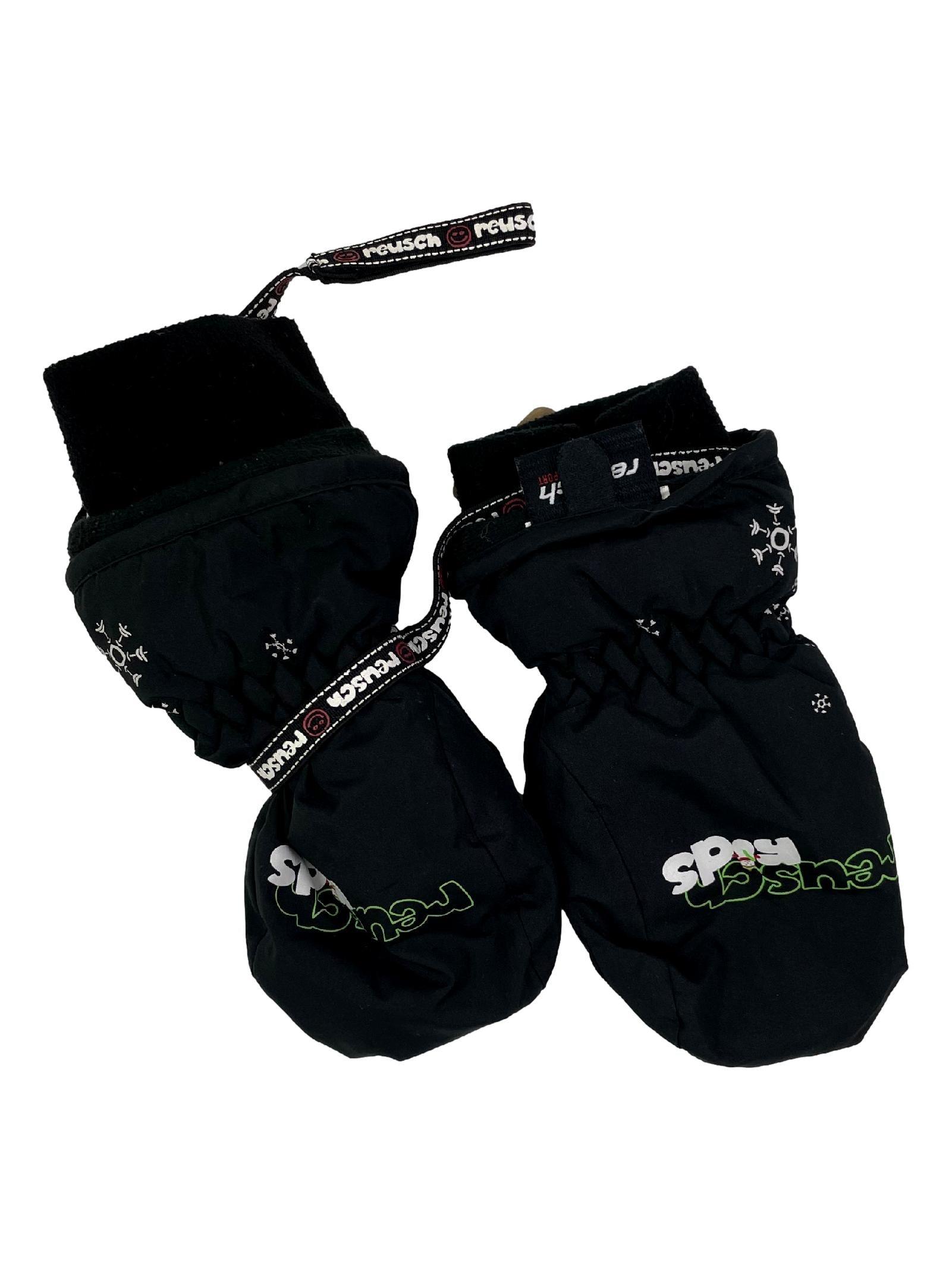 REUSCH 12/18 mois Mouffles noir pour le ski