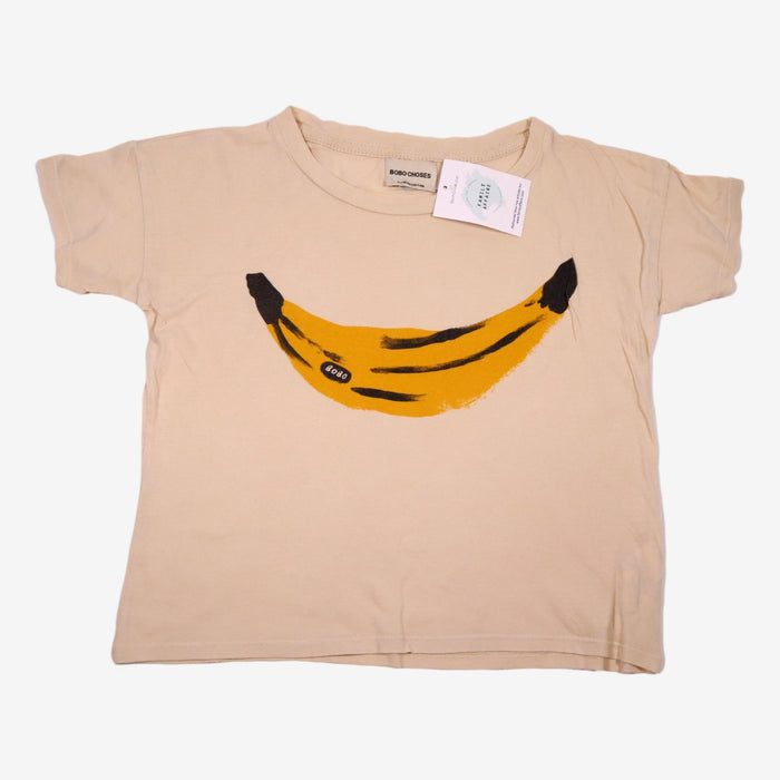 BOBO CHOSES 6/7 ans t-shirt crème banane