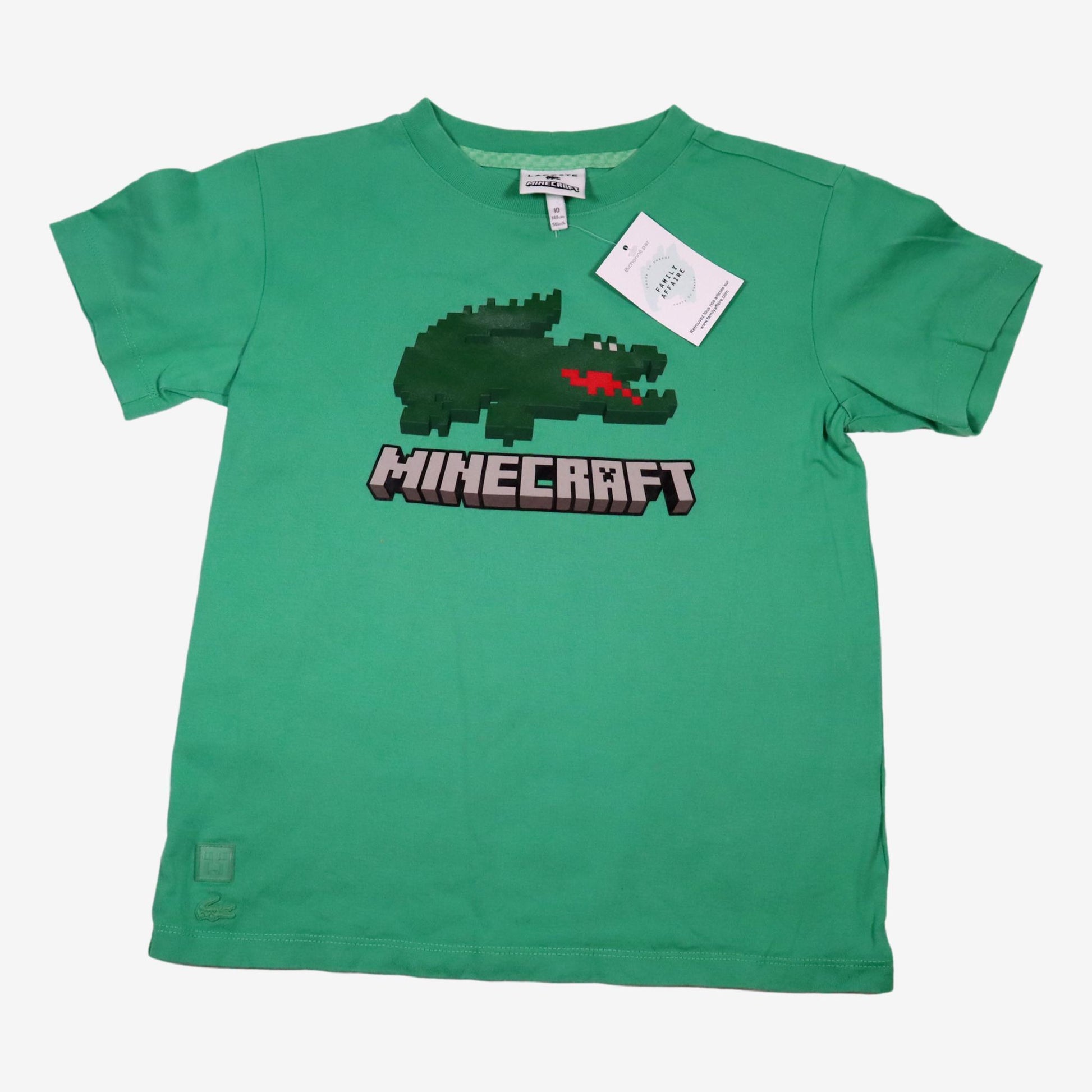 LACOSTE 10 ans t-shirt vert avec crocrodile