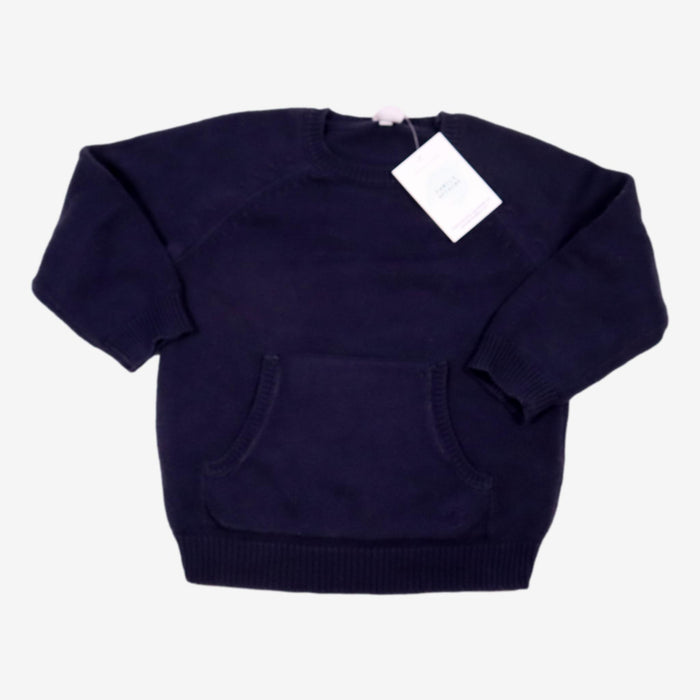 PETIT BATEAU 3 ans pull bleu avec poche