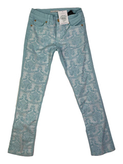 7 ALL MANKIND 8 ans pantalon bleu décor toile