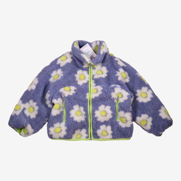 ZARA 6/7 ans veste effet mouton à fleurs