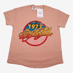 ZARA 8 ans Tee-shirt US TOUR 1973 rose