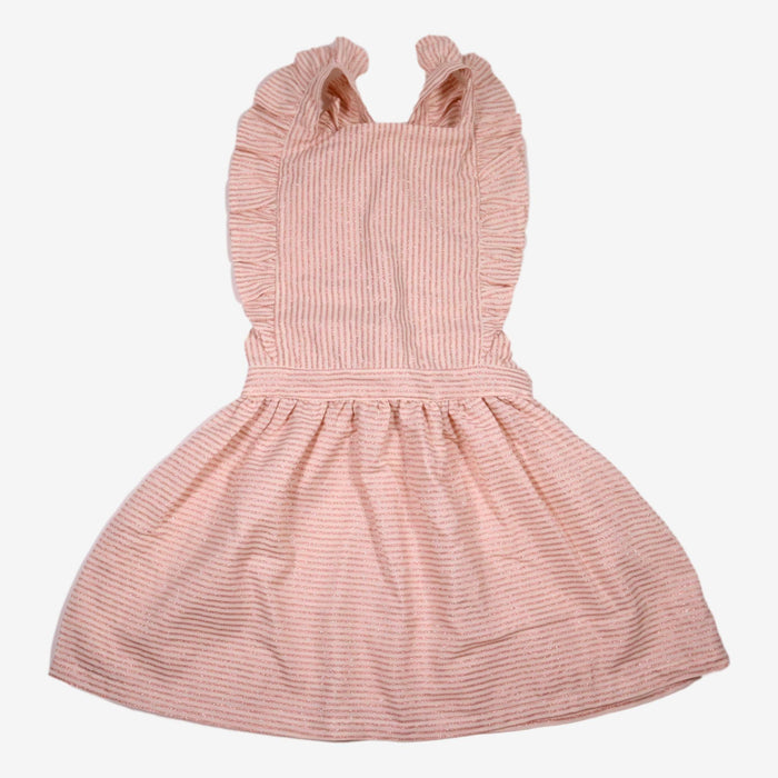 EMILE ET IDA 8 ans robe rayure rose et blanche