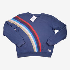 AMERICAN OUTFITTERS 14 ans sweat bleu arc en ciel