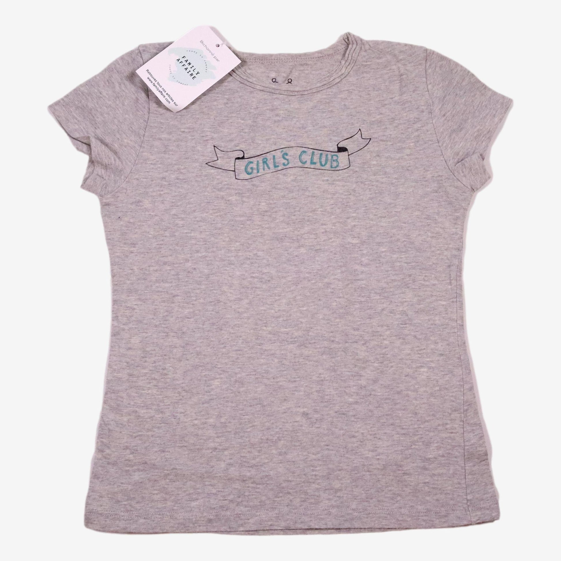 MARIE CHANTAL 6 ans t-shirt gris "girl's club"