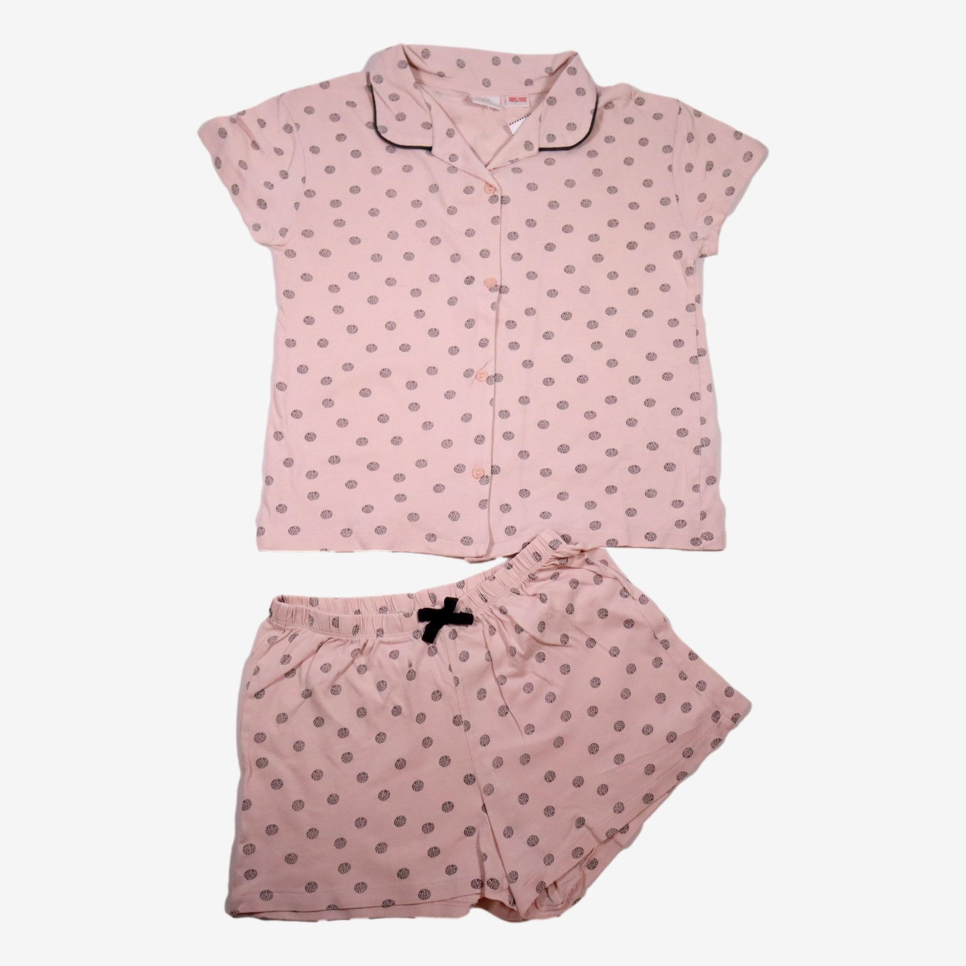 ZARA 10 ans ensemble pyjama rose point noir