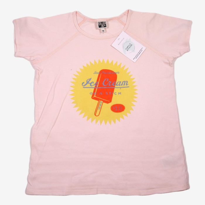 BONTON 10 ans t-shirt rose "ice cream"