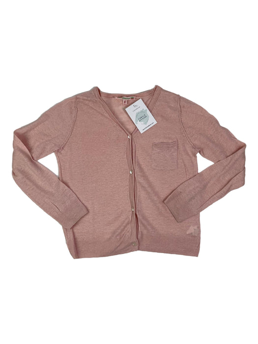 BONPOINT 8 ans gilet rose en 100% lin