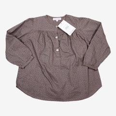 ROSE & THEO 4 ans blouse gris à motifs ronds