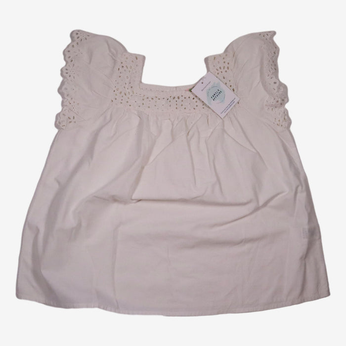 BONPOINT 8 ans blouse blanche col carré