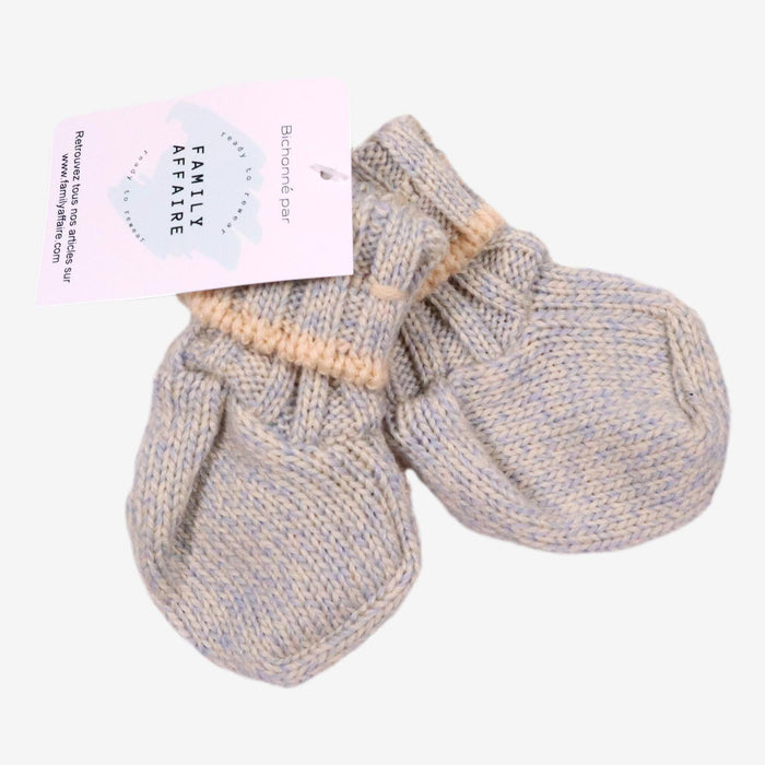 BEBESS chaussons bébé bleu en laine