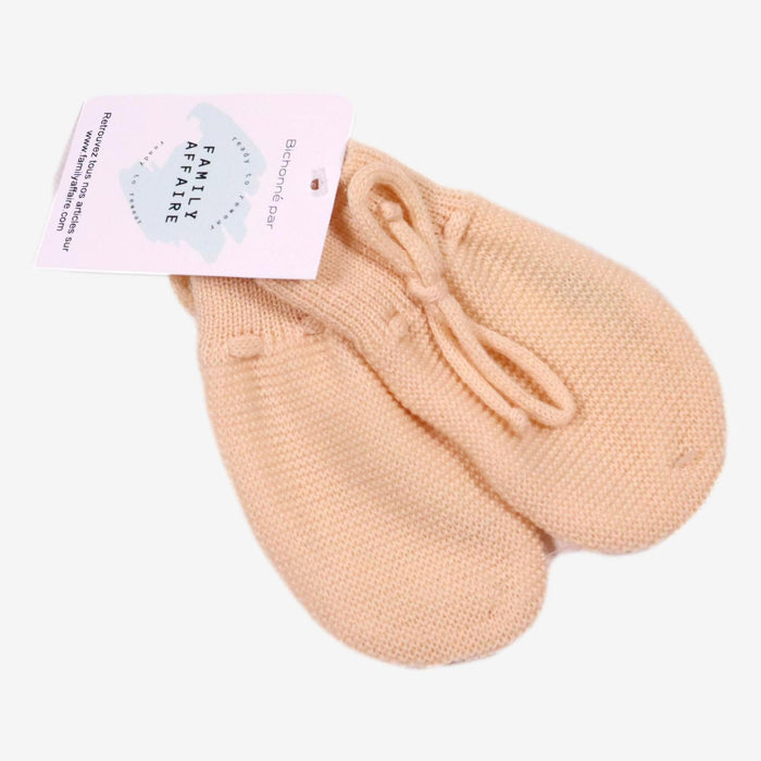 MOLLI moufles bébé beige en laine