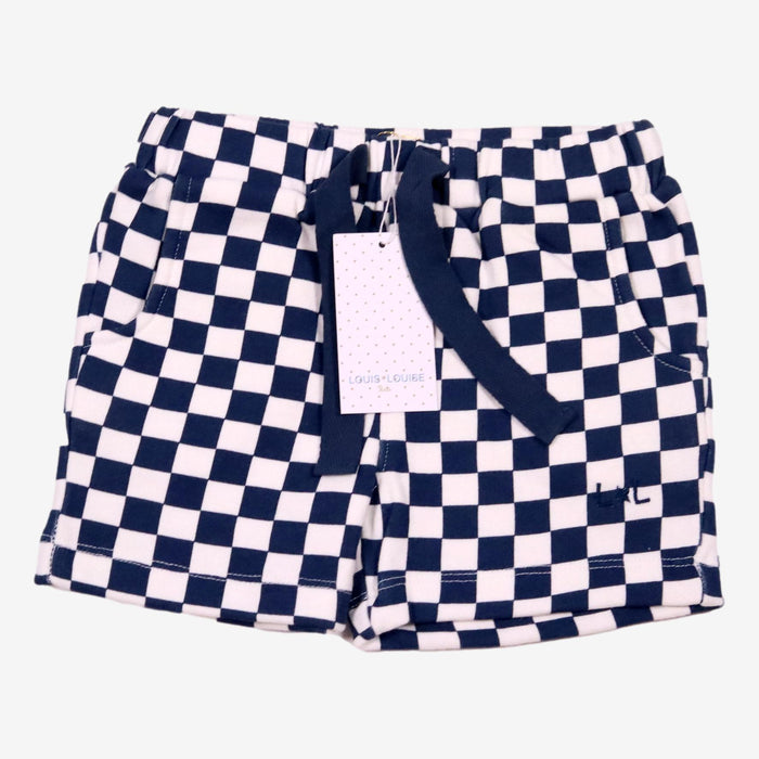 LOUIS LOUISE outlet 2 ans short molleton carreaux