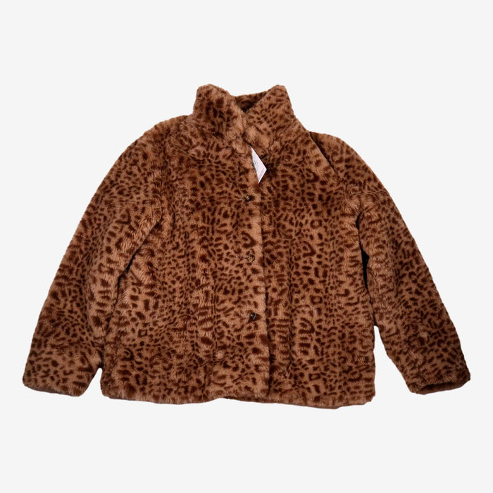 BONTON 12 ans manteau fausse fourure imprimé animal