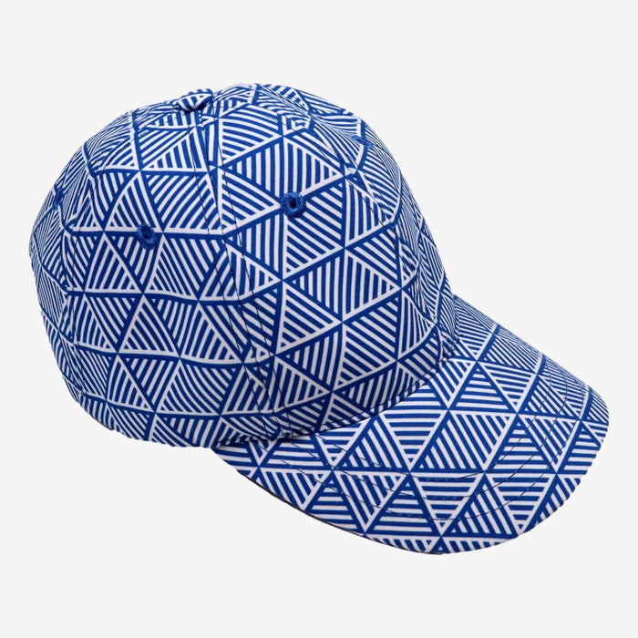 GILIS T 55cm casquette bleu motifs géométriques