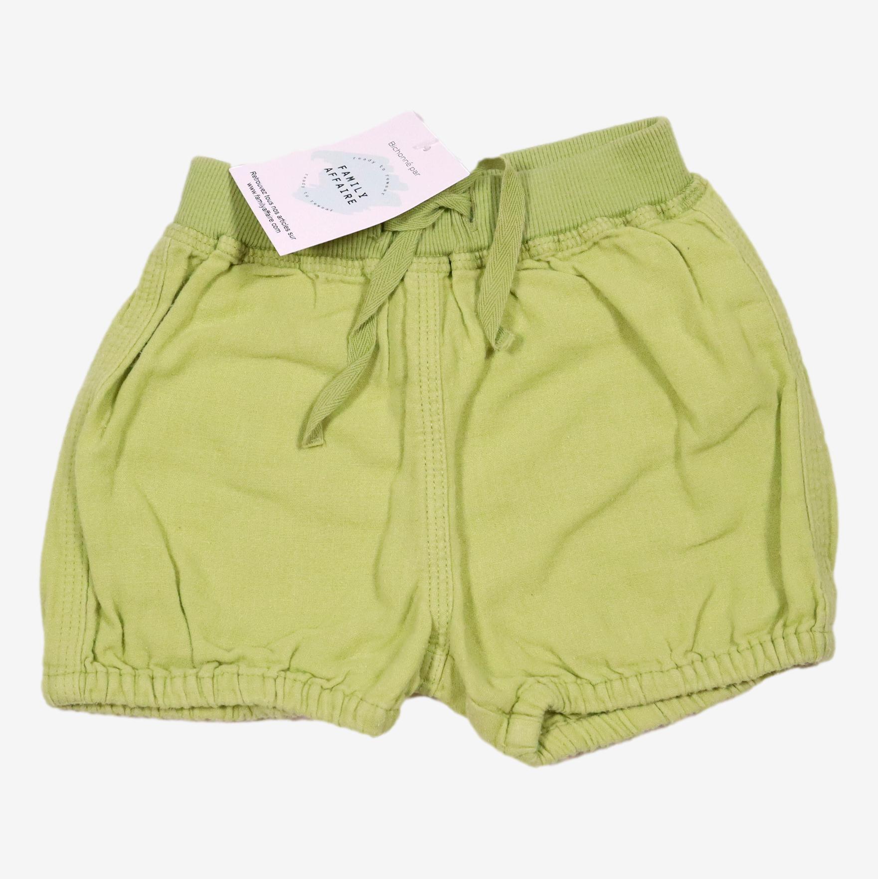 PETIT BATEAU 18 mois short vert