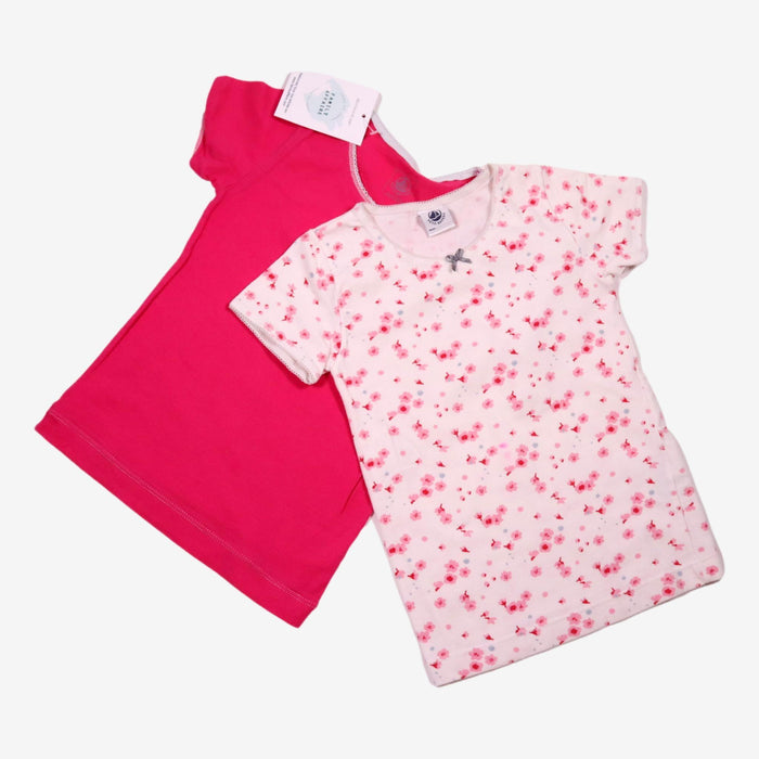 PETIT BATEAU 4 ans lot de 2 t-shirts