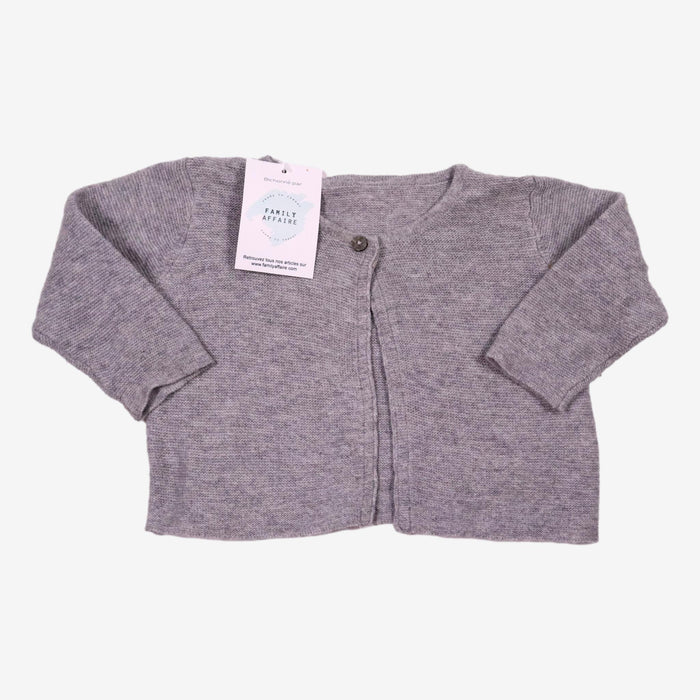 M&S 6 mois gilet gris