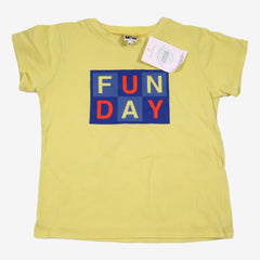 BONTON 6 ans t-shirt jaune "fun day"