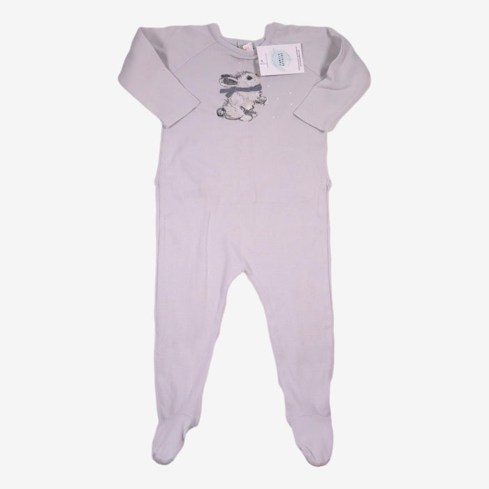 BONPOINT 12 mois pyjama bleu ciel lapin