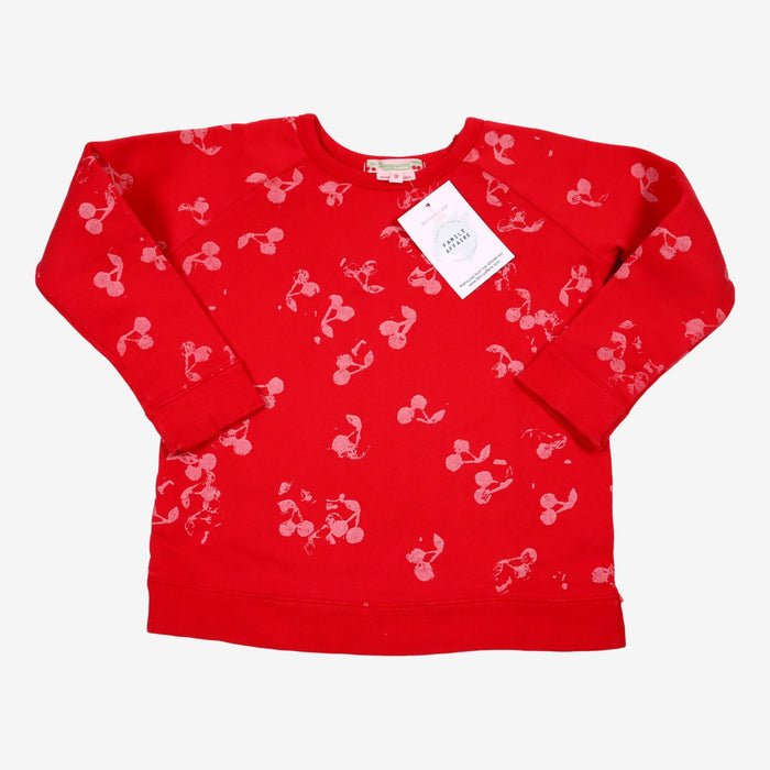 BONPOINT 3 ans sweat rouge avec cerise